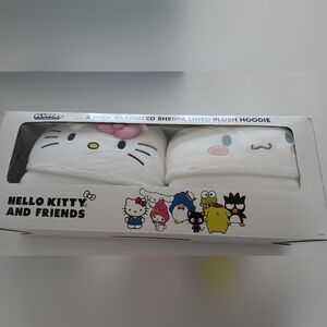Hello Kitty & Friends Fluffzy 2‑Pack Oversized Sherpa‑Lined Plush Hoodies – NEW